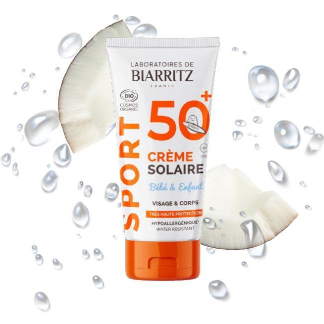 Protector solar para hacer deporte crema niños SPF 50+ de Laboratories de Biarritz